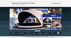 Desktop Screenshot of hologram-rental.com